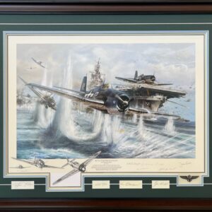 Battle for the Solomons by John Shaw - Framed Remarque Editions - Framed Double Remarque