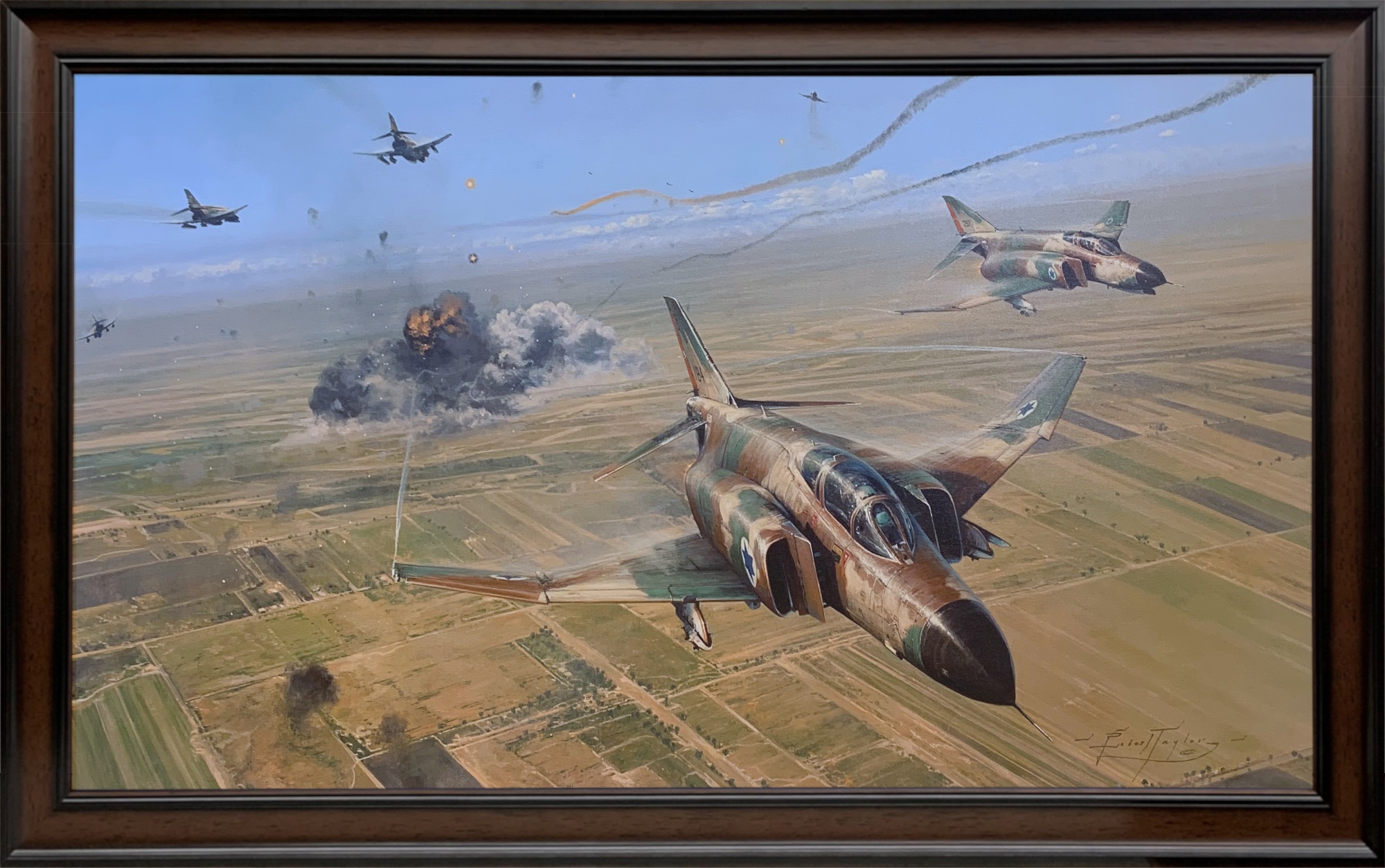 Double Strike by Robert Taylor - Framed Canvas Giclee