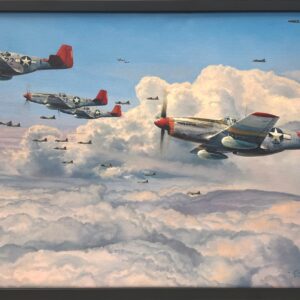 Fighting Red Tails Giclee by Robert Taylor Framed Collectors Piece