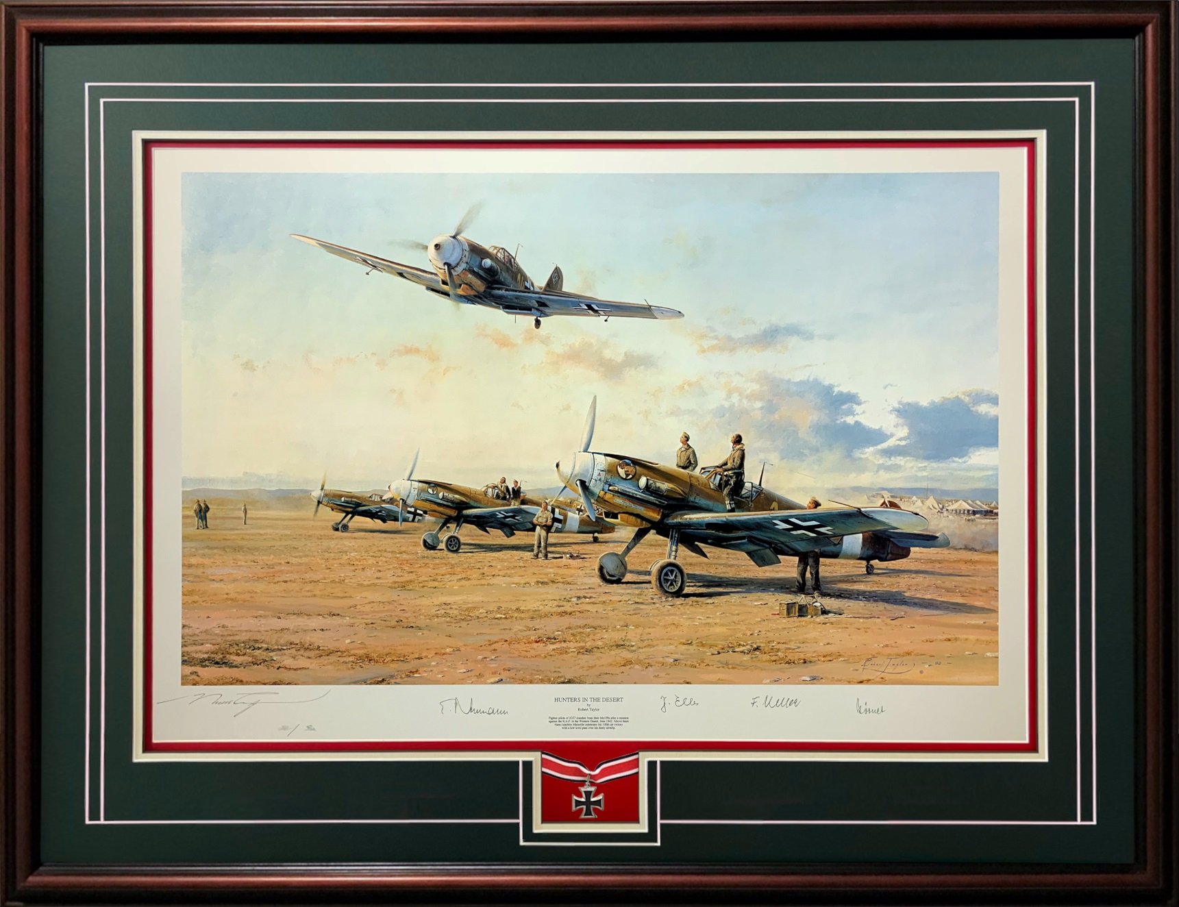 Hunters in the Desert by Robert Taylor - Framed Collectors Piece