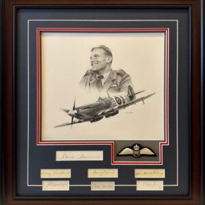 Johnnie Johnson Original Pencil Portrait by John Shaw - Framed