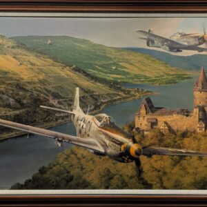 Mustangs on the Prowl - Framed Giclee on Canvas