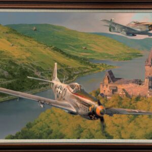 Mustangs on the Prowl - Framed Giclee on Canvas