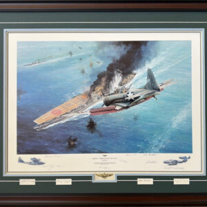 Midway Strike Against the Akagi by Robert Taylor - Framed