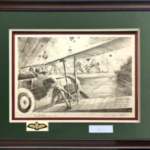 Swordfish Attack at Taranto by Robert Taylor - Framed Original Pencil