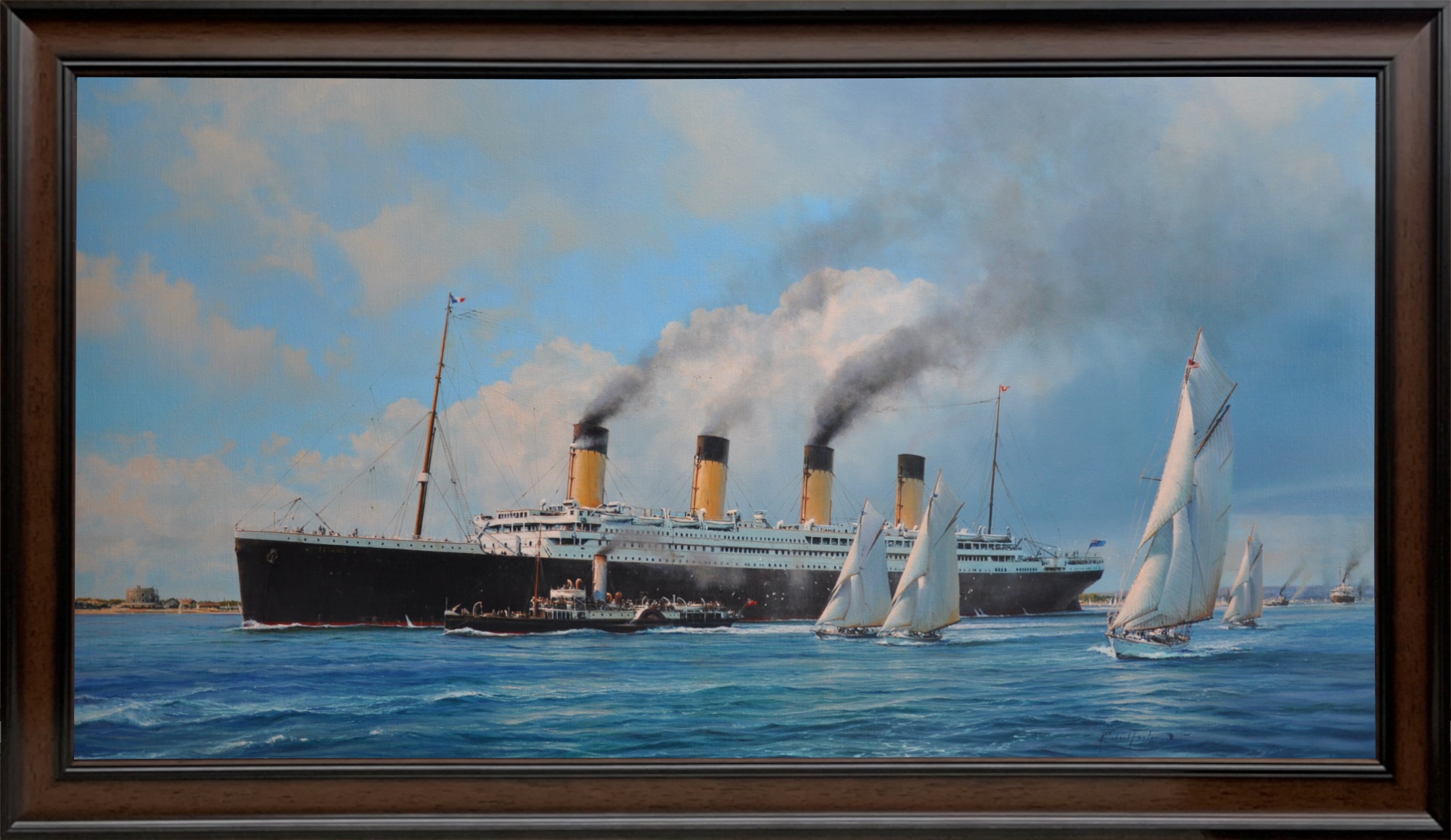 Titanic: The Last Farewell by Robert Taylor - Framed Canvas Giclee