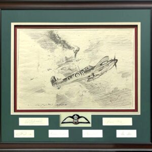 Victory Over Dunkirk by Robert Taylor - Framed Original Pencil