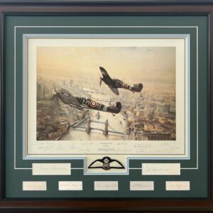 Victory Salute by Robert Taylor - Multi-Signed Framed Collectors Piece - Multi-Signed Collectors Piece Framed